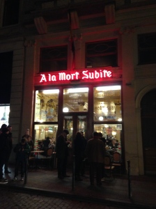 Great place to get a beer if you are in Brussels.  It has a great history and such a cute atmosphere.  We were lucky to find A la Mort Sublime randomly! 